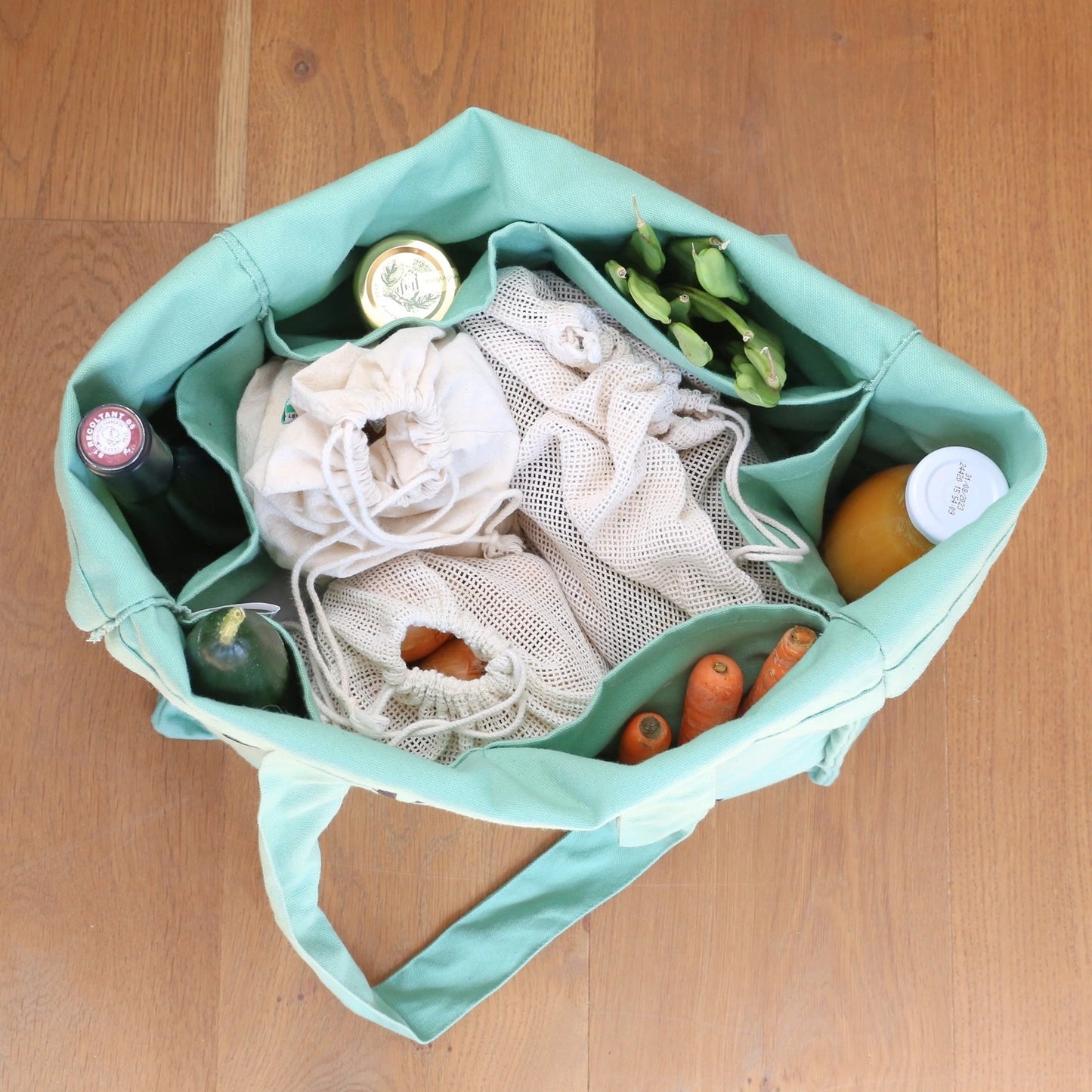 Reusable Multi-Pocket Tote – “Small Acts Change the World”