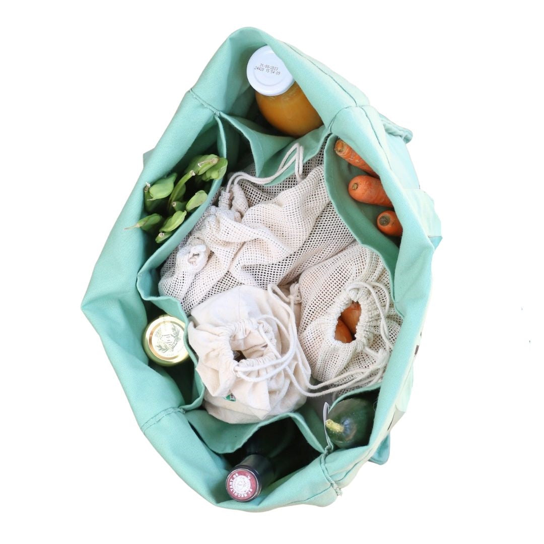 Reusable Multi-Pocket Tote – “Small Acts Change the World”