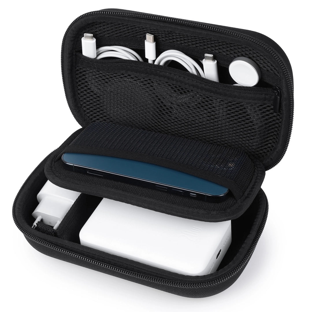 Compact Tech Organizer – Travel Case for Chargers, Cables & SD Cards