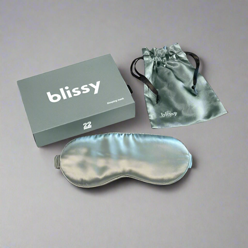 Blissy Silk Sleep Mask – Luxury Travel Comfort