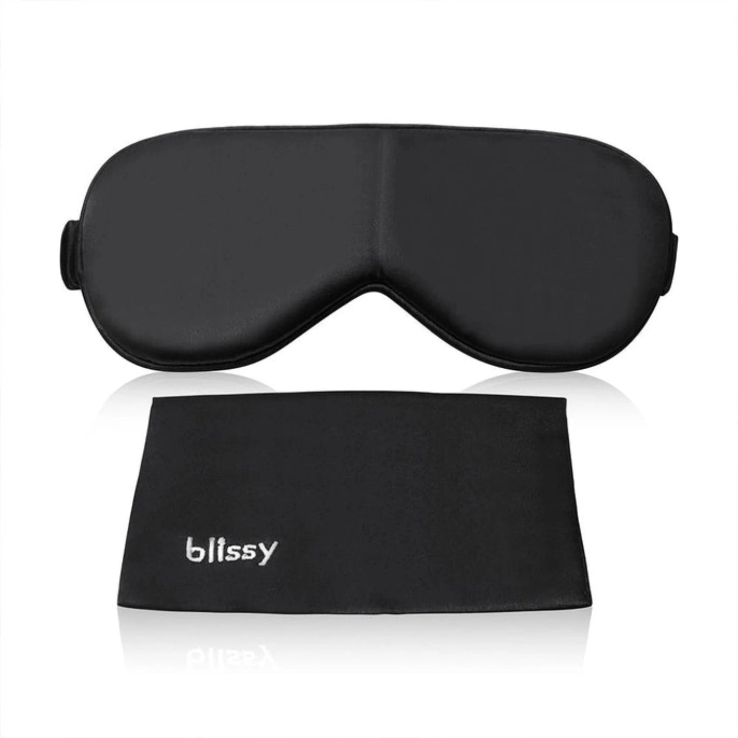 Blissy Silk Sleep Mask – Luxury Travel Comfort