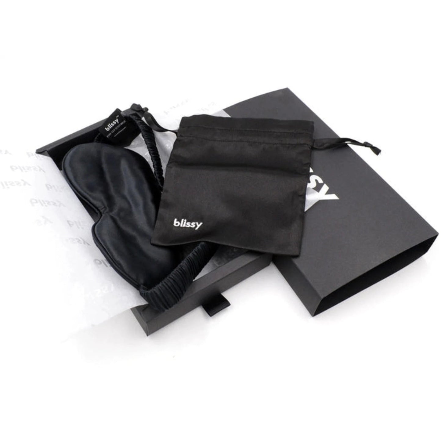 Blissy Silk Sleep Mask – Luxury Travel Comfort