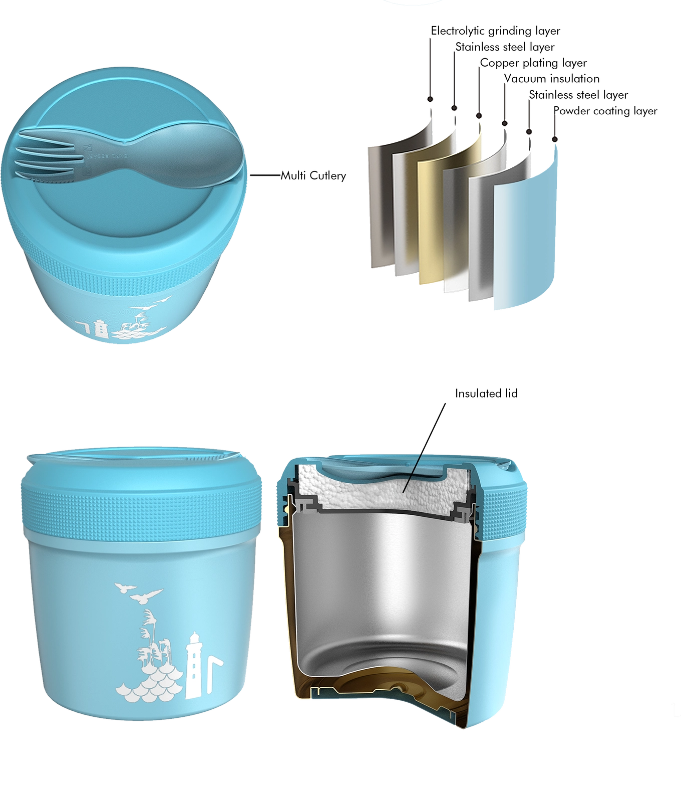 Carl Oscar Lunchjar 0.5L – VacuumShield™ Food Thermos