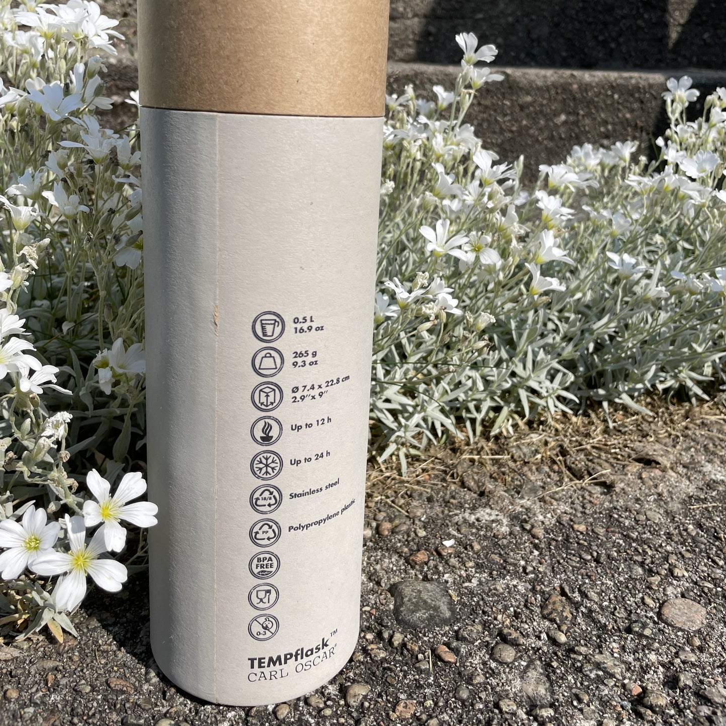 TEMPflask™ 0.5L – Double Wall Insulated Bottle (Hot & Cold)