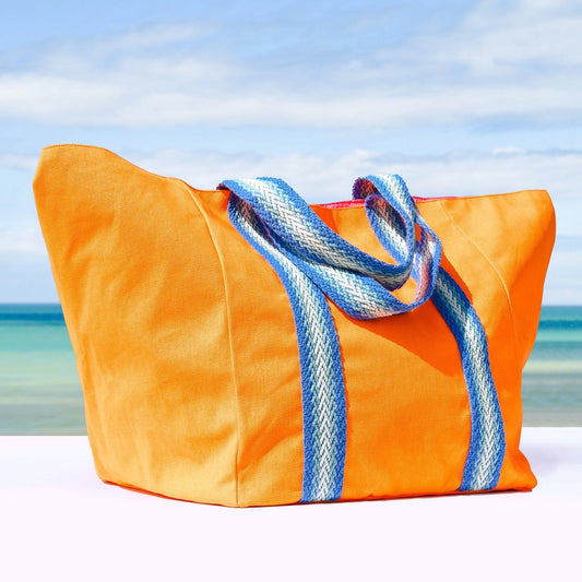 Cockatoo Beach Bag – Bright Orange