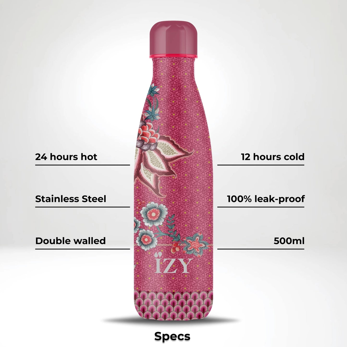 IZY Insulated Travel Bottle – Stylish, Leakproof & CO₂-Neutral (500ml)