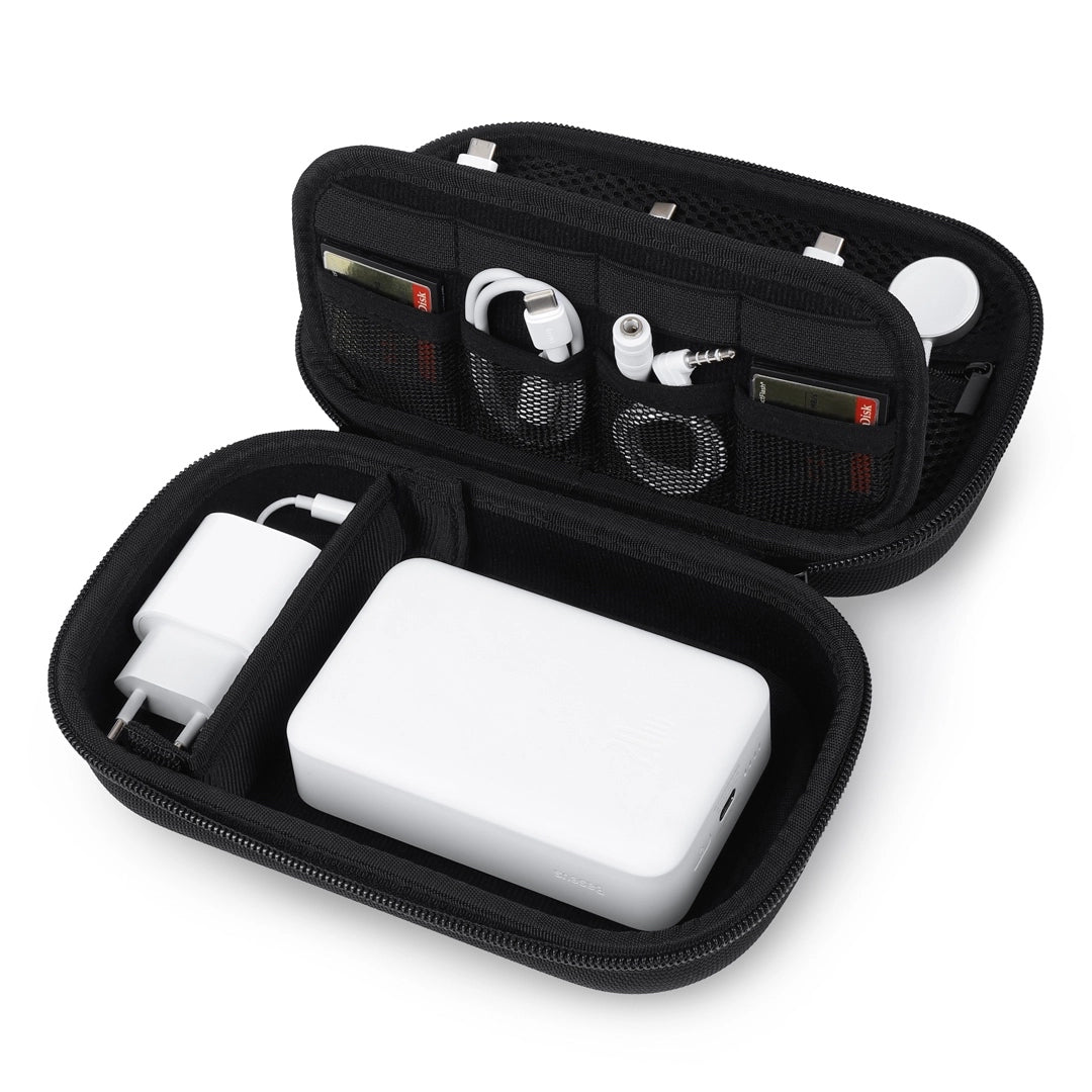 Compact Tech Organizer – Travel Case for Chargers, Cables & SD Cards